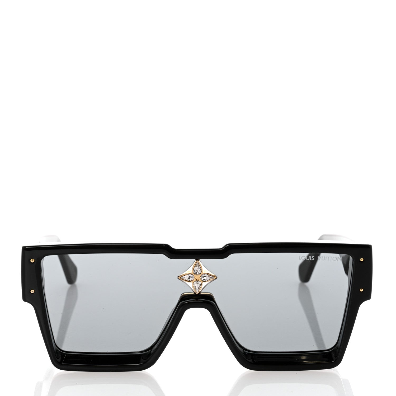 Louis Vuitton Acetate Swarovski Crystal Cyclone Sunglasses Z1578W Black 2 of 8