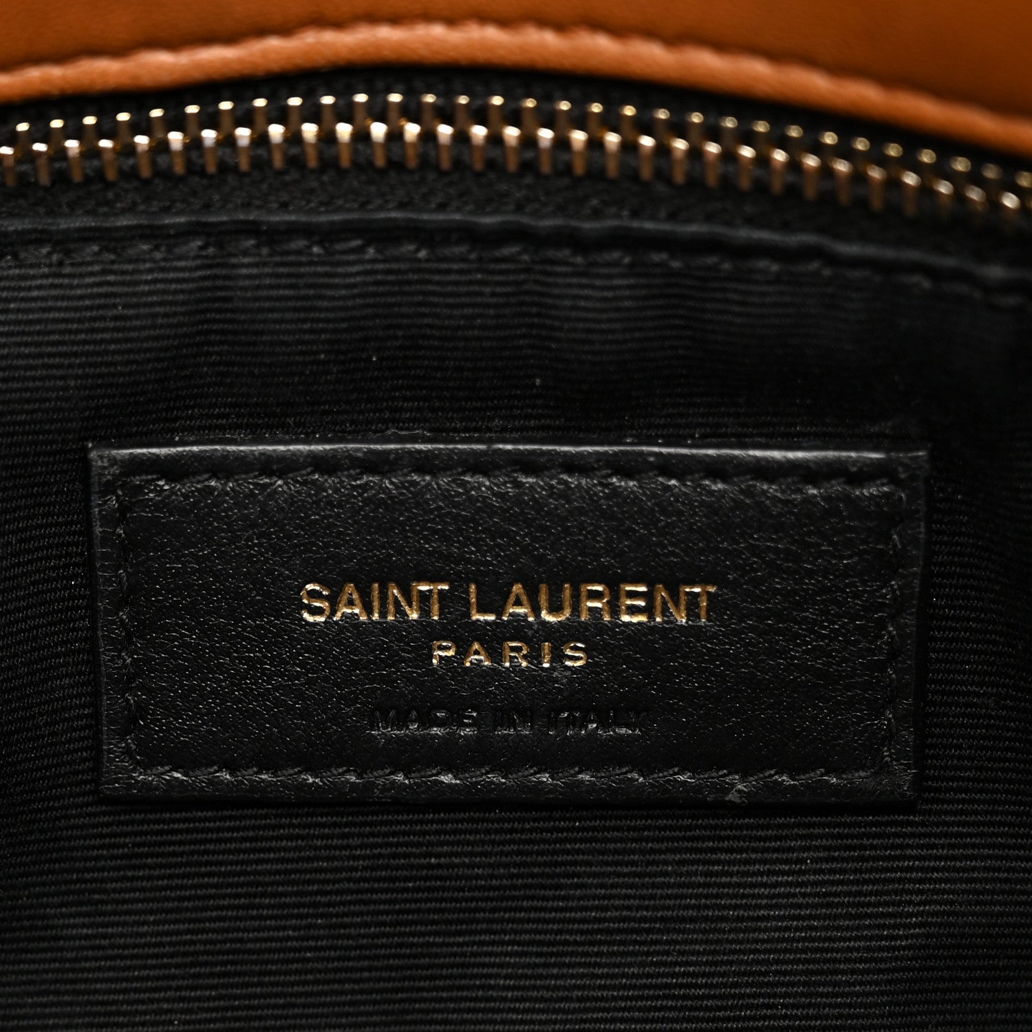 Saint Laurent Lambskin Quilted Small Loulou Puffer Monogram Chain Satchel Dark Honey 6 of 11