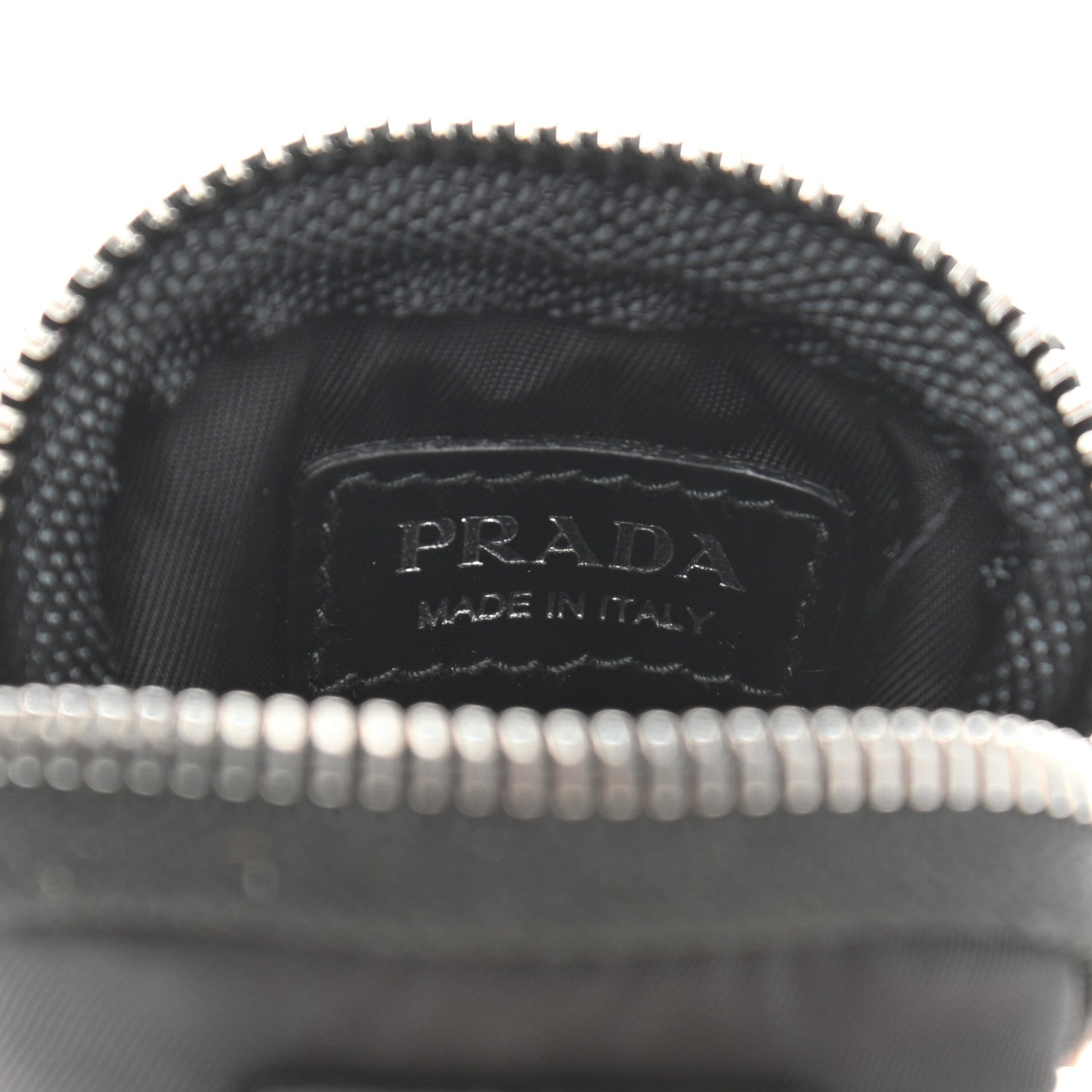Prada Tessuto Nylon Mini Pouch Black Purse Black 6 of 7