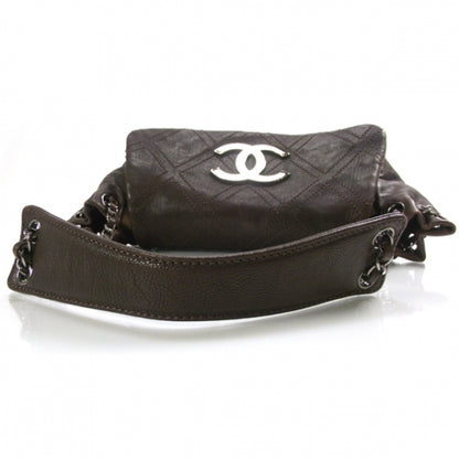 Chanel Leather Diamond Stitch Flap Brown 5 of 8