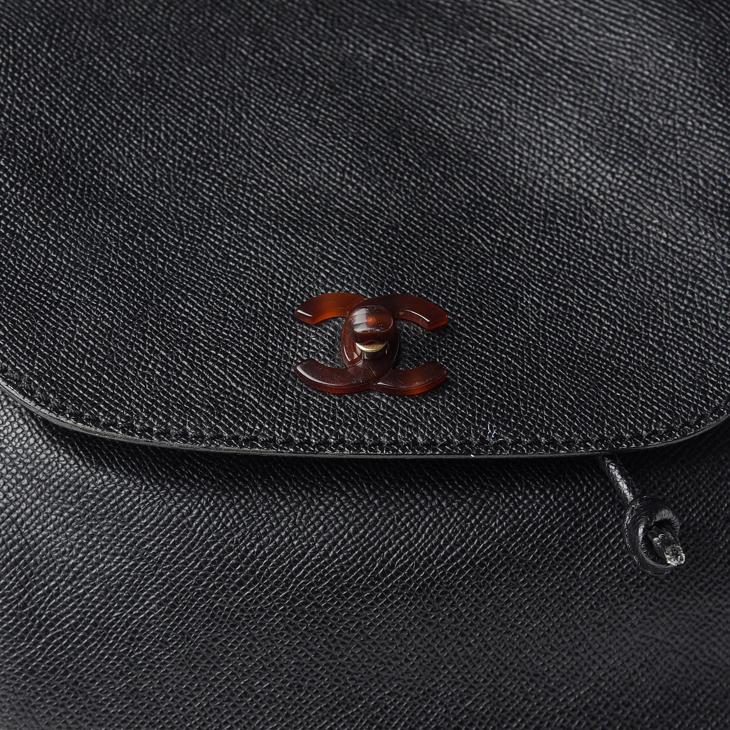 Chanel Caviar Tortoise CC Backpack Black 8 of 19