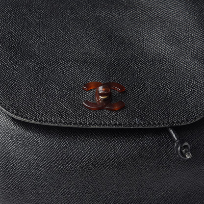 Chanel Caviar Tortoise CC Backpack Black 8 of 19