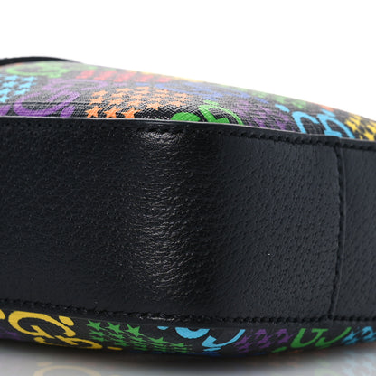 Gucci GG Supreme Monogram Psychedelic Messenger Bag Black 9 of 10
