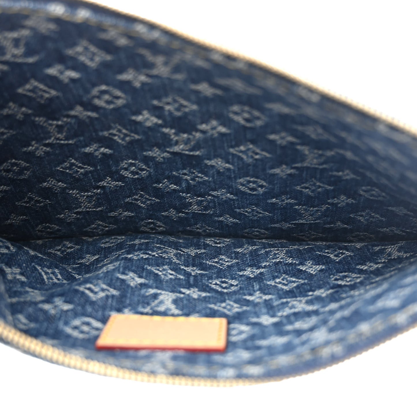 Monogram Denim CarryAll MM Blue