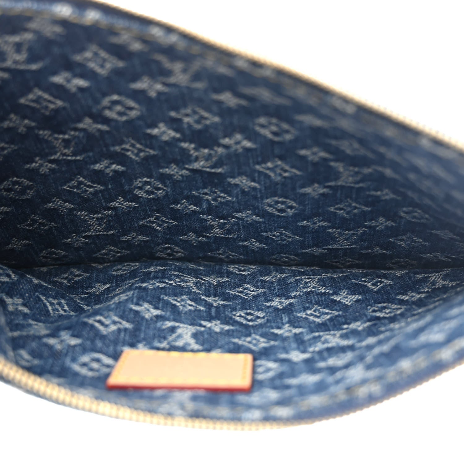 Louis Vuitton Monogram Denim CarryAll MM Blue 7 of 11