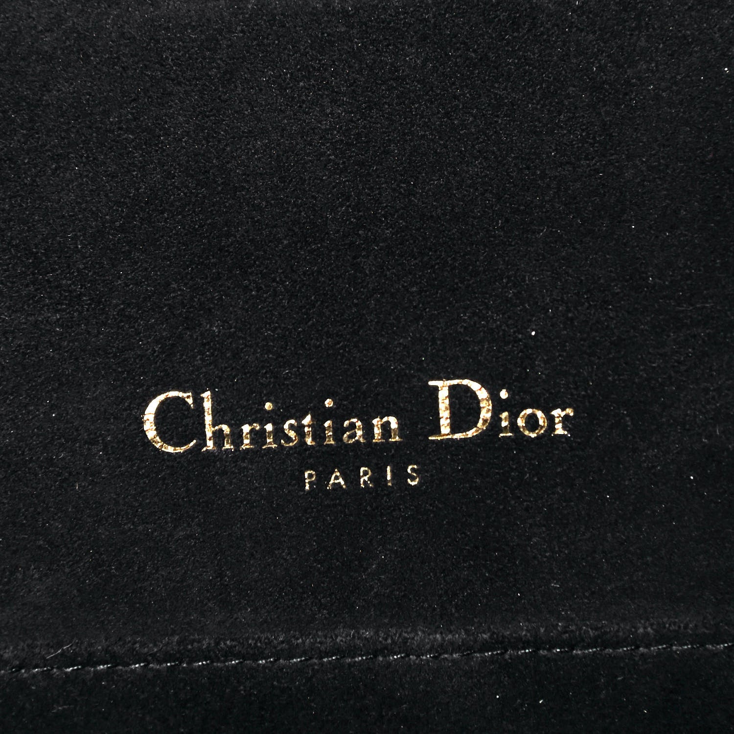Christian Dior Lambskin Cannage Lady Dior Pouch Black 9 of 10