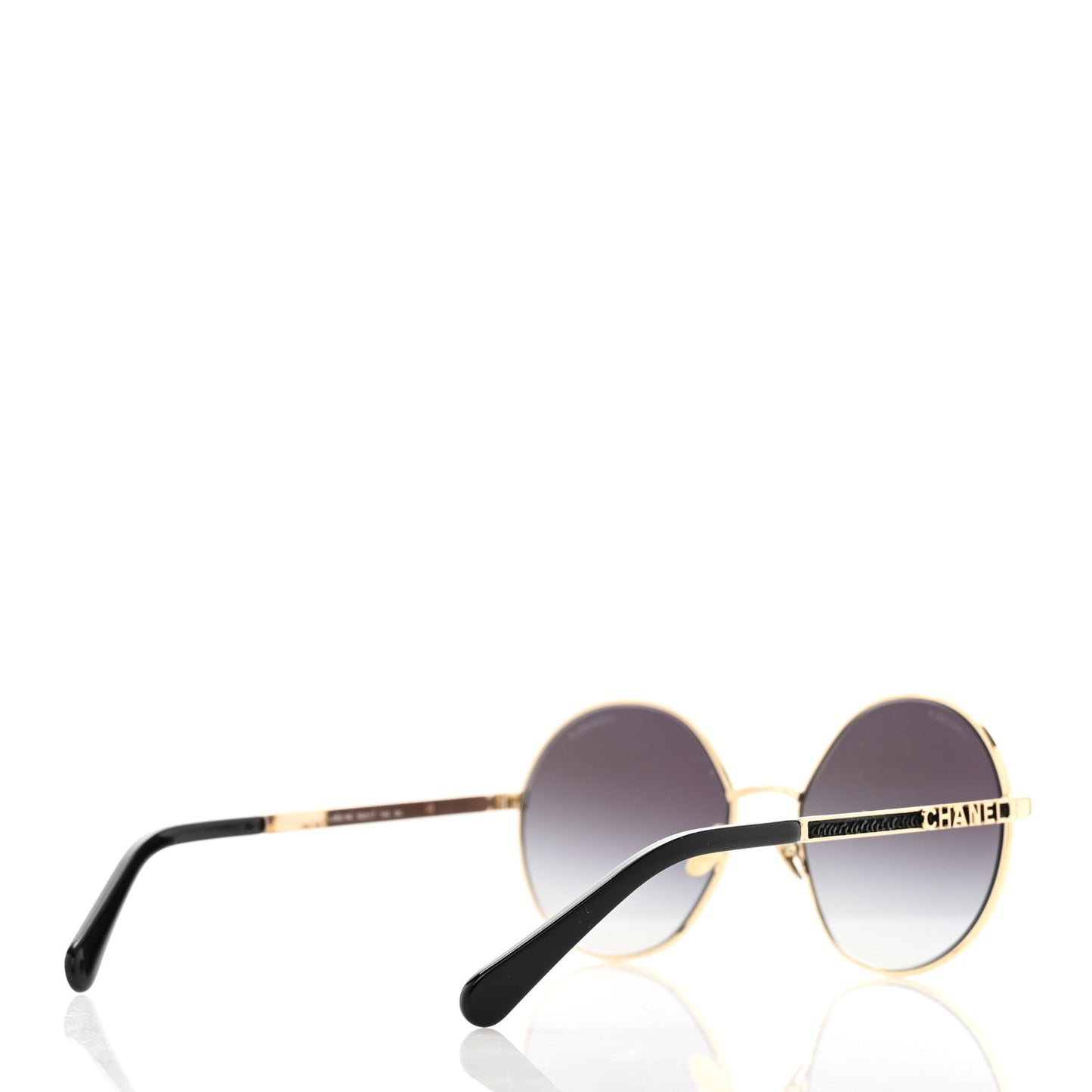Round Sunglasses 4269 Black and Gold