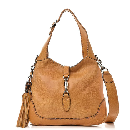 Gucci Pebbled Calfskin New Jackie Shoulder Bag Yellow 1 of 10