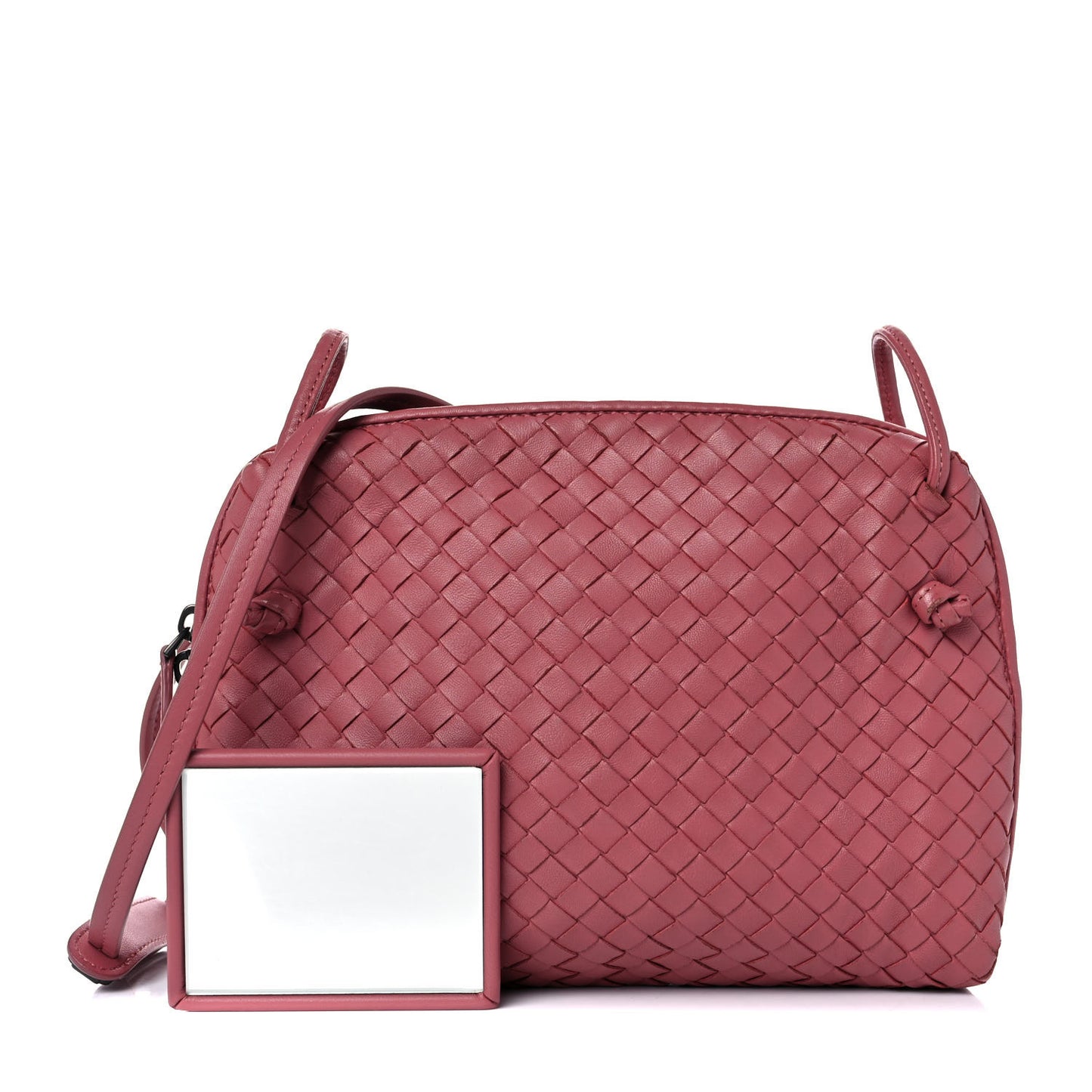 Nappa Intrecciato Nodini Crossbody Messenger Rose Pink