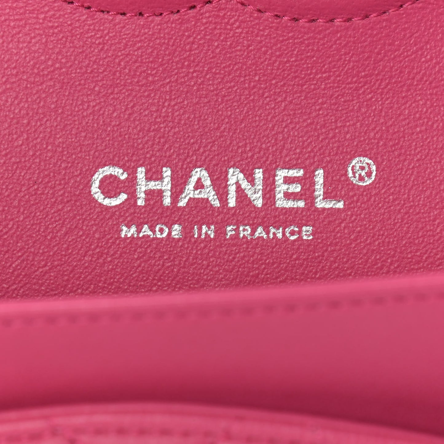 Lambskin Quilted Medium Double Flap Dark Pink