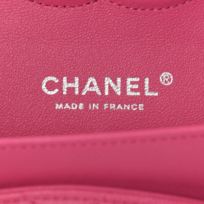 Chanel Lambskin Quilted Medium Double Flap Dark Pink 6 of 10