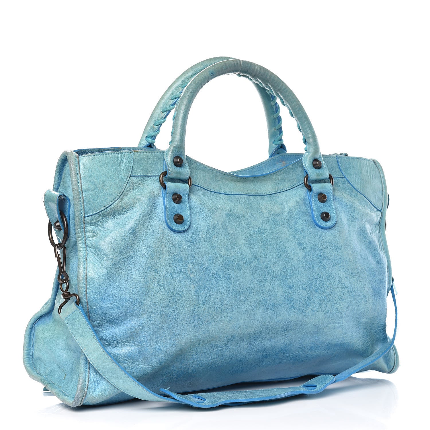 Balenciaga Agneau Classic Hardware City Turquoise 3 of 18