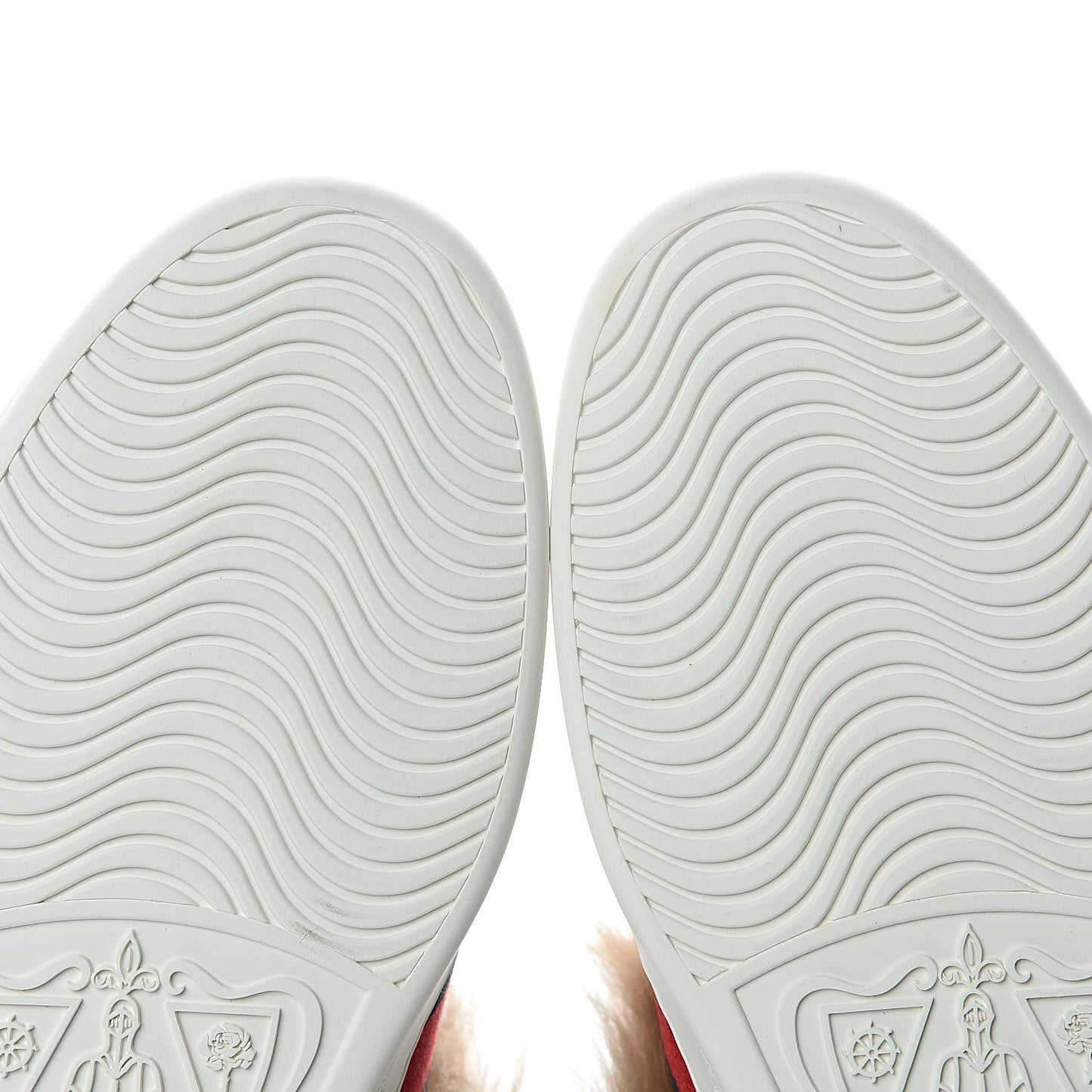 Calfskin Wool Web Bee Embroidered Mens Ace Sneakers 8.5 White