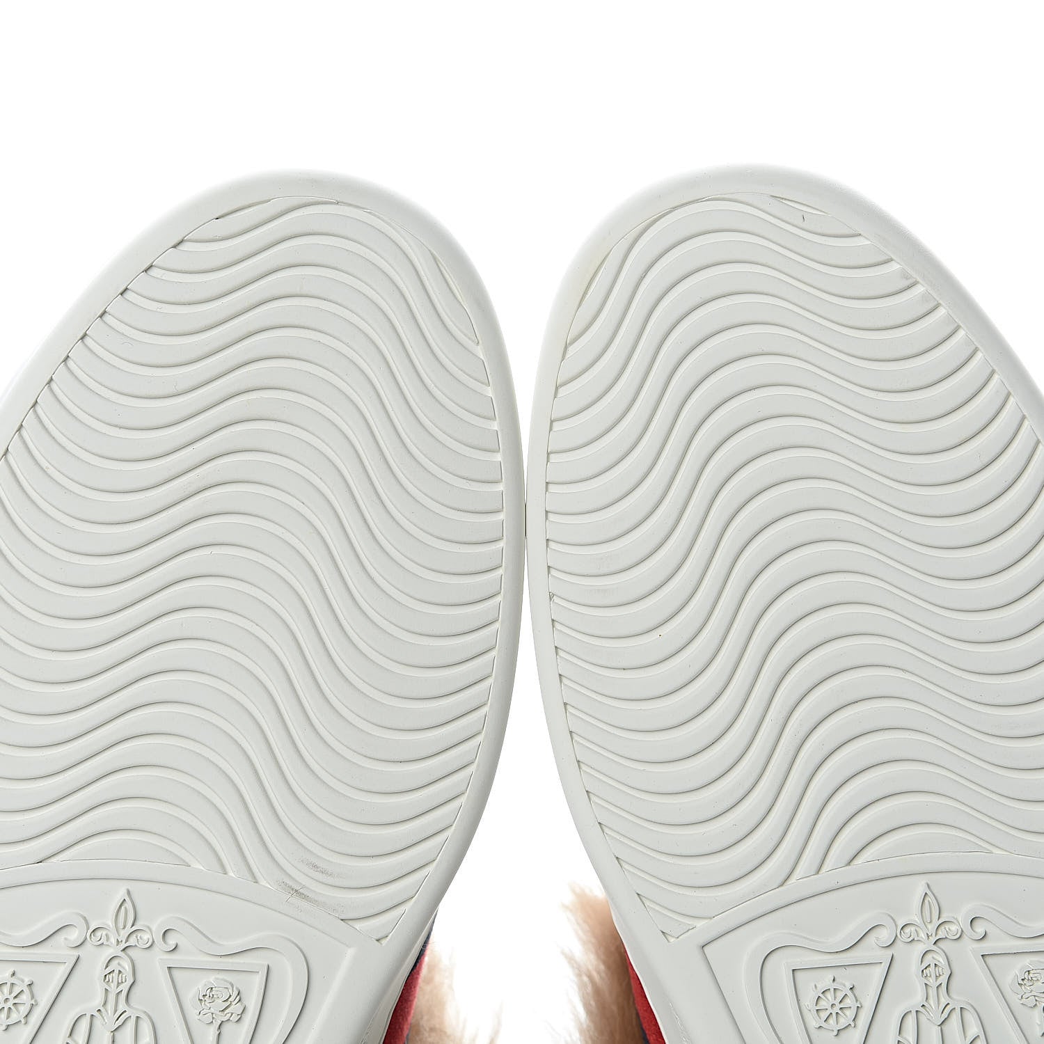 Gucci Calfskin Wool Web Bee Embroidered Mens Ace Sneakers 8.5 White 8 of 10