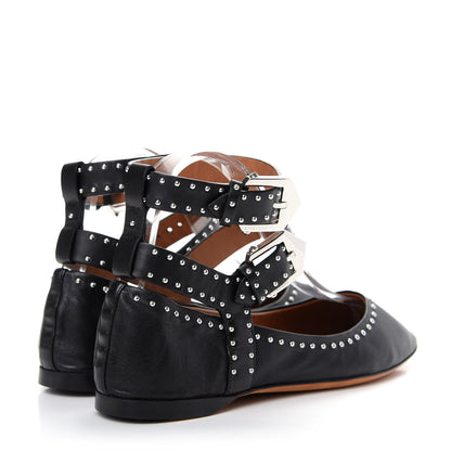 Givenchy Calfskin Studded Elegant Ballet Flat 37 Black 4 of 11
