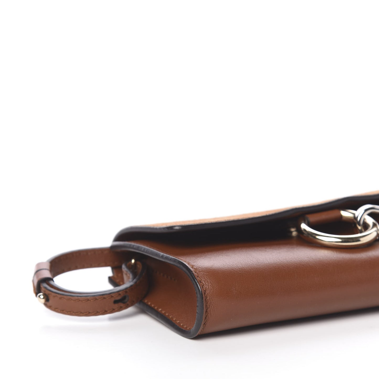 Suede Calfskin Mini Faye Shoulder Bag Tobacco
