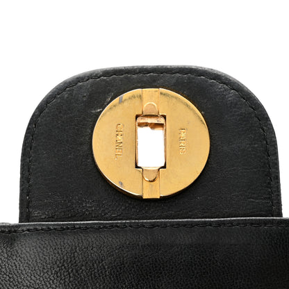 Chanel Lambskin Quilted Medium Double Flap Bijoux Chain Black 18 of 19
