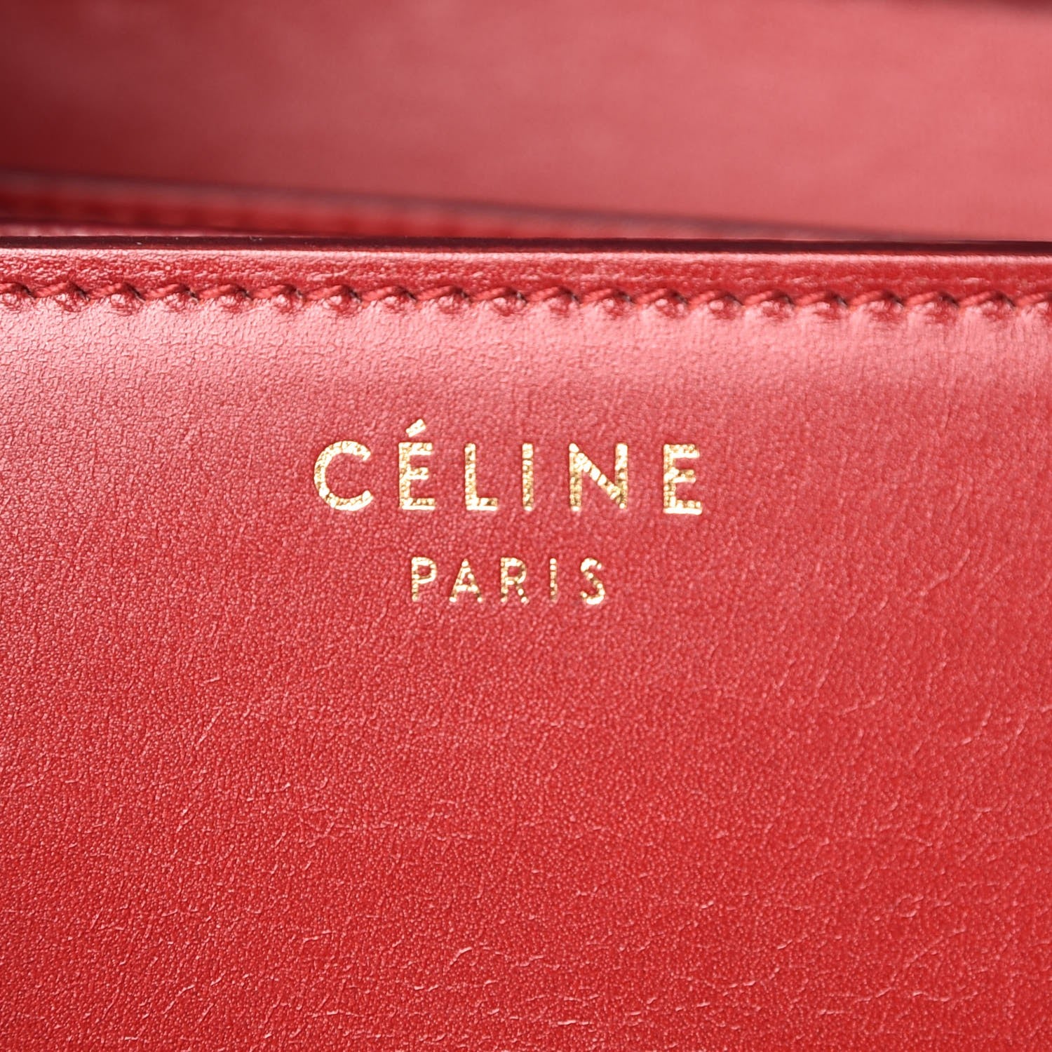 Celine Smooth Calfskin Small Classic Box Flap Bag Red 7 of 26