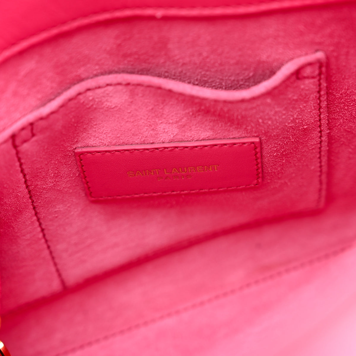 Saint Laurent Grained Calfskin Nano Sac De Jour Lipstick Fuchsia 6 of 12