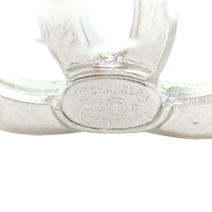 Chanel Crystal CC Earrings Silver 4 of 5