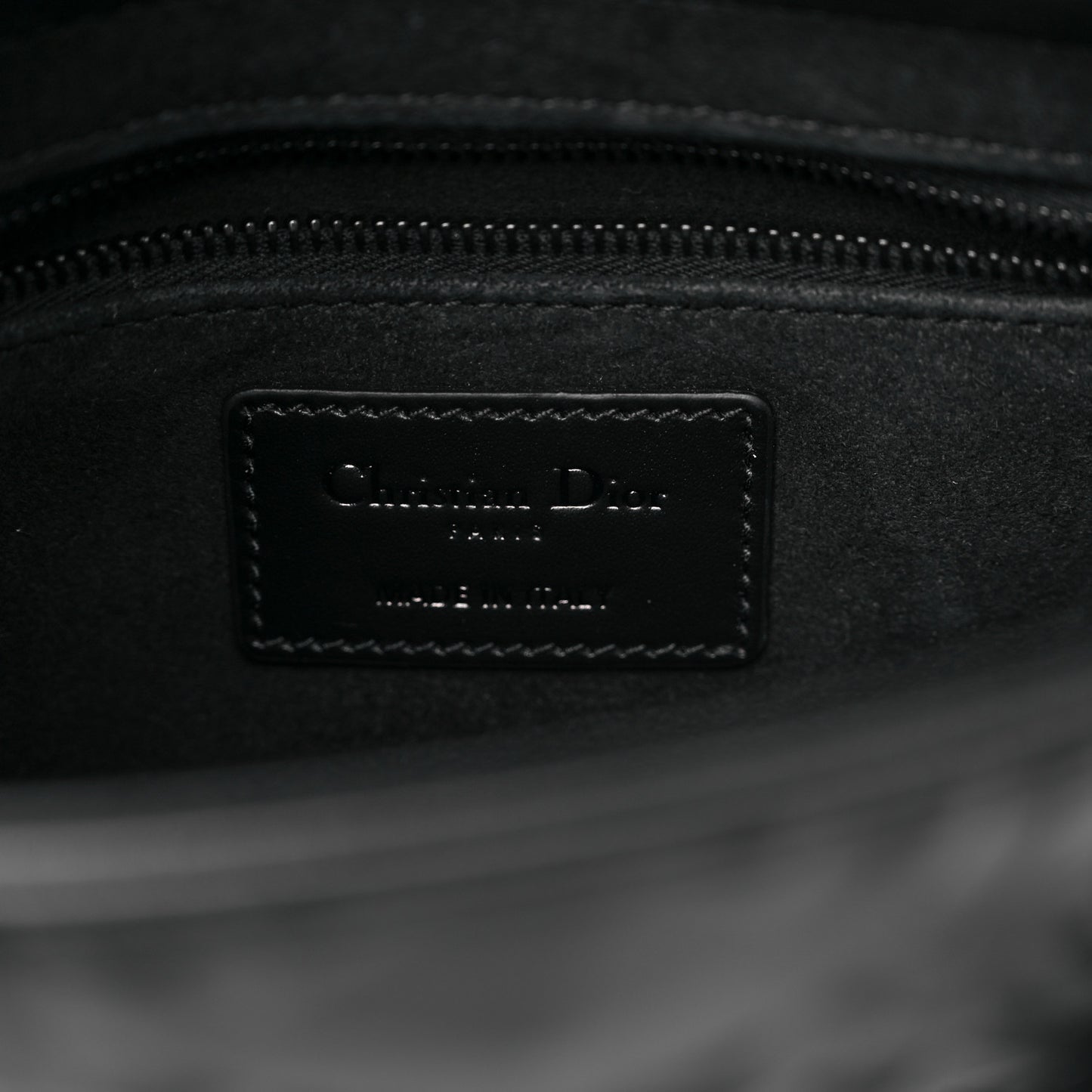 Calfskin Cannage Diamond Small My ABCDior Lady Dior Black