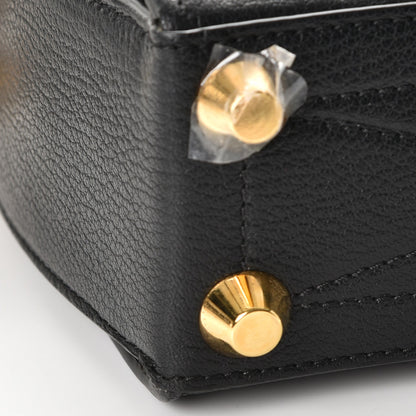 Alexander McQueen Silky Amish Grained Goatskin Box Shoulder Bag 16 Black 12 of 13