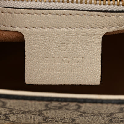 Gucci GG Supreme Monogram Calfskin Small Padlock Messenger Shoulder Bag Beige Mystic White Sun Oil 6 of 11