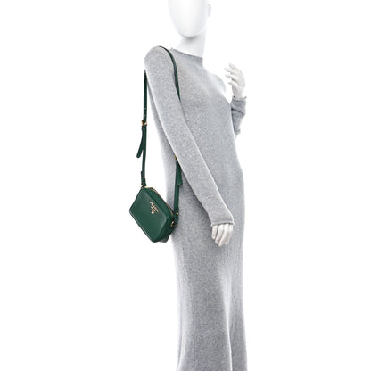 Prada Vitello Phenix Camera Bag Smeraldo 2 of 9