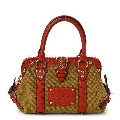 Louis Vuitton Toile Ostrich Trianon Sac de Nuit GM Olive Rouille 1 of 9