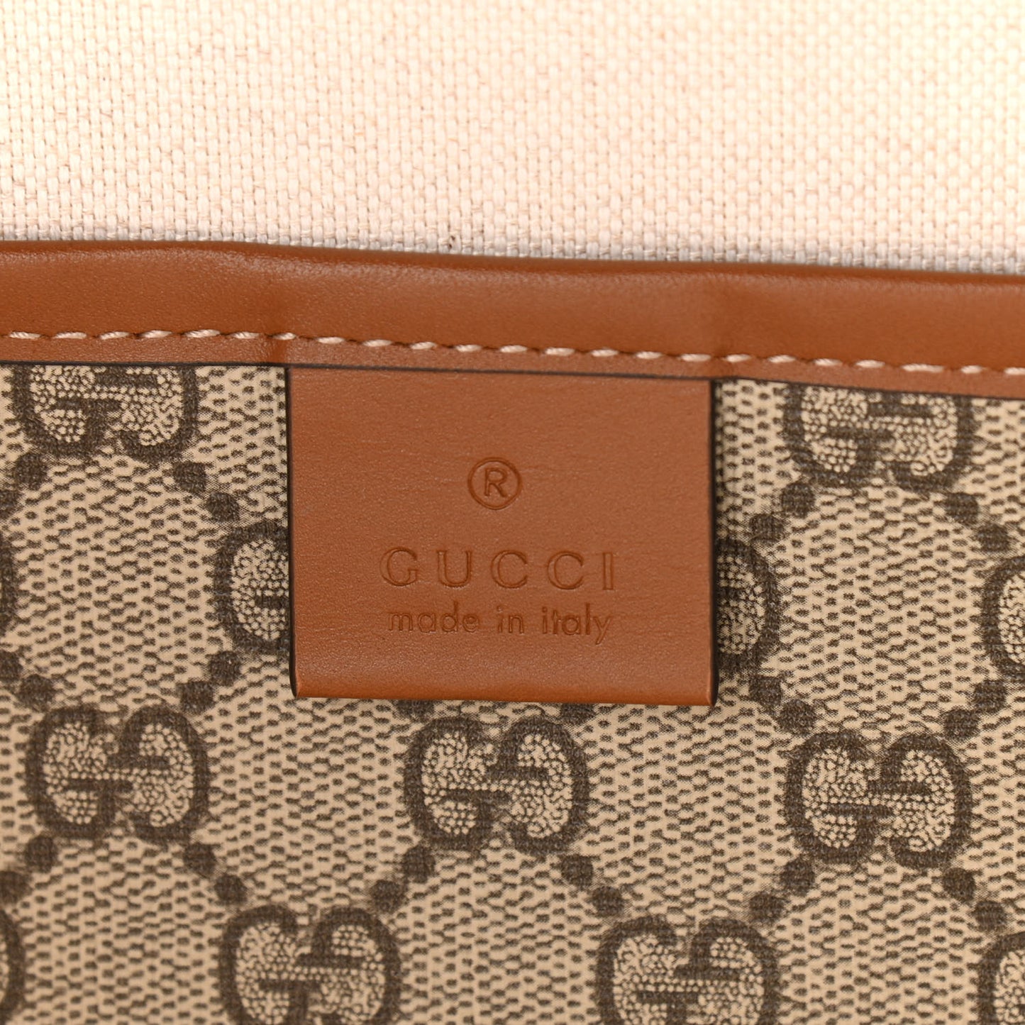GG Plus Monogram Medium Signature Web Loop Tote Brown