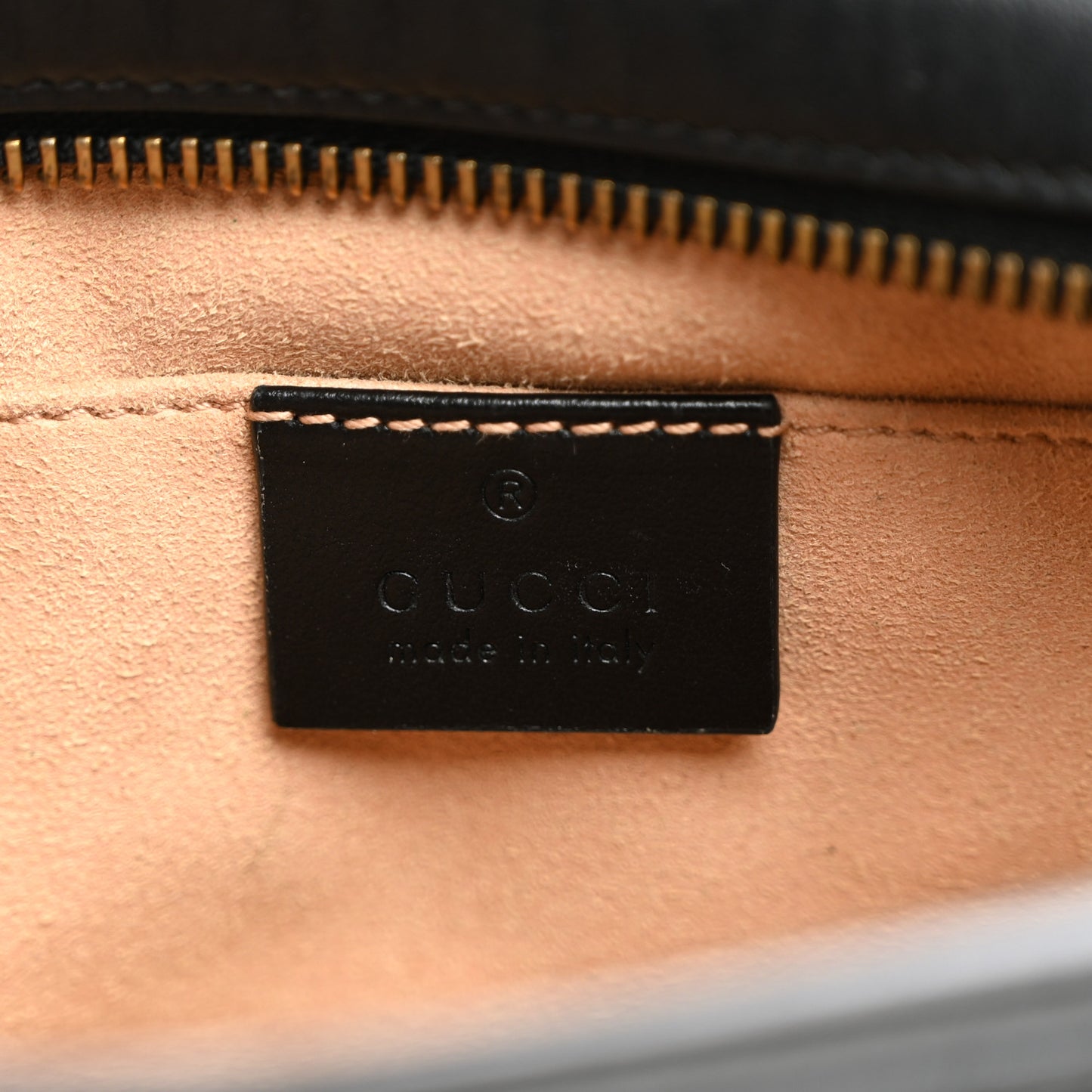 Calfskin Matelasse Mini GG Marmont Camera Bag Black