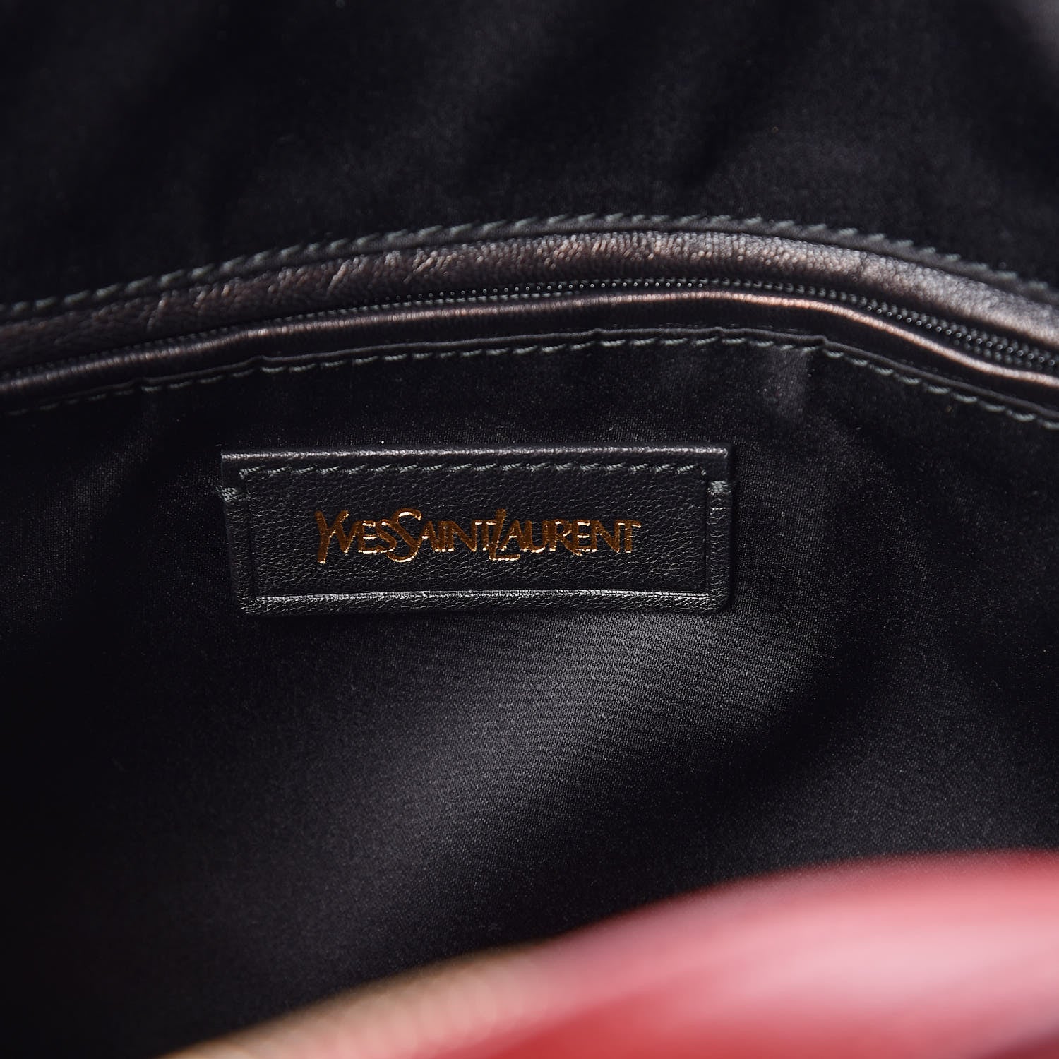 Saint Laurent Calfskin Large Muse Red 6 of 9