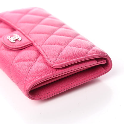 Chanel Caviar Quilted Small Flap Wallet Pink 12 of 13