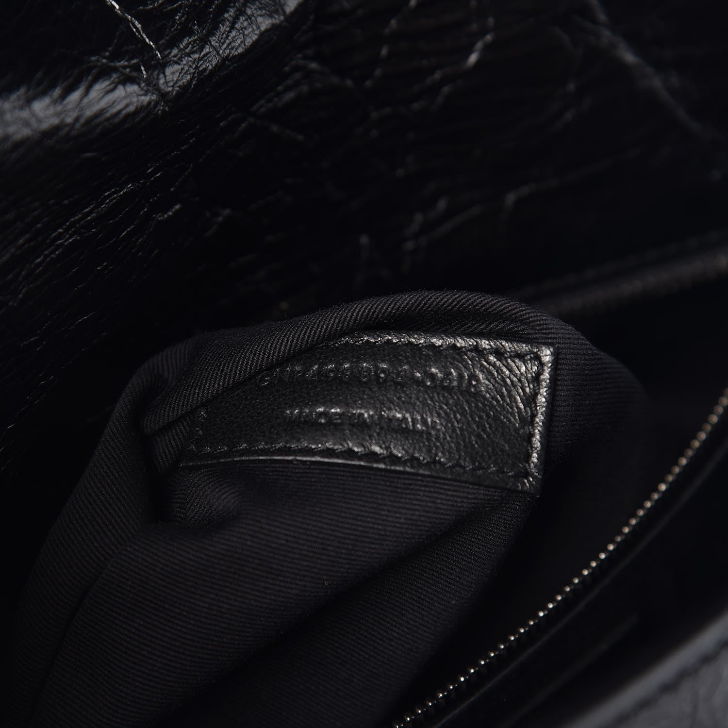 Saint Laurent Crinkled Calfskin Matelasse Monogram Medium Niki Chain Satchel Black 7 of 7