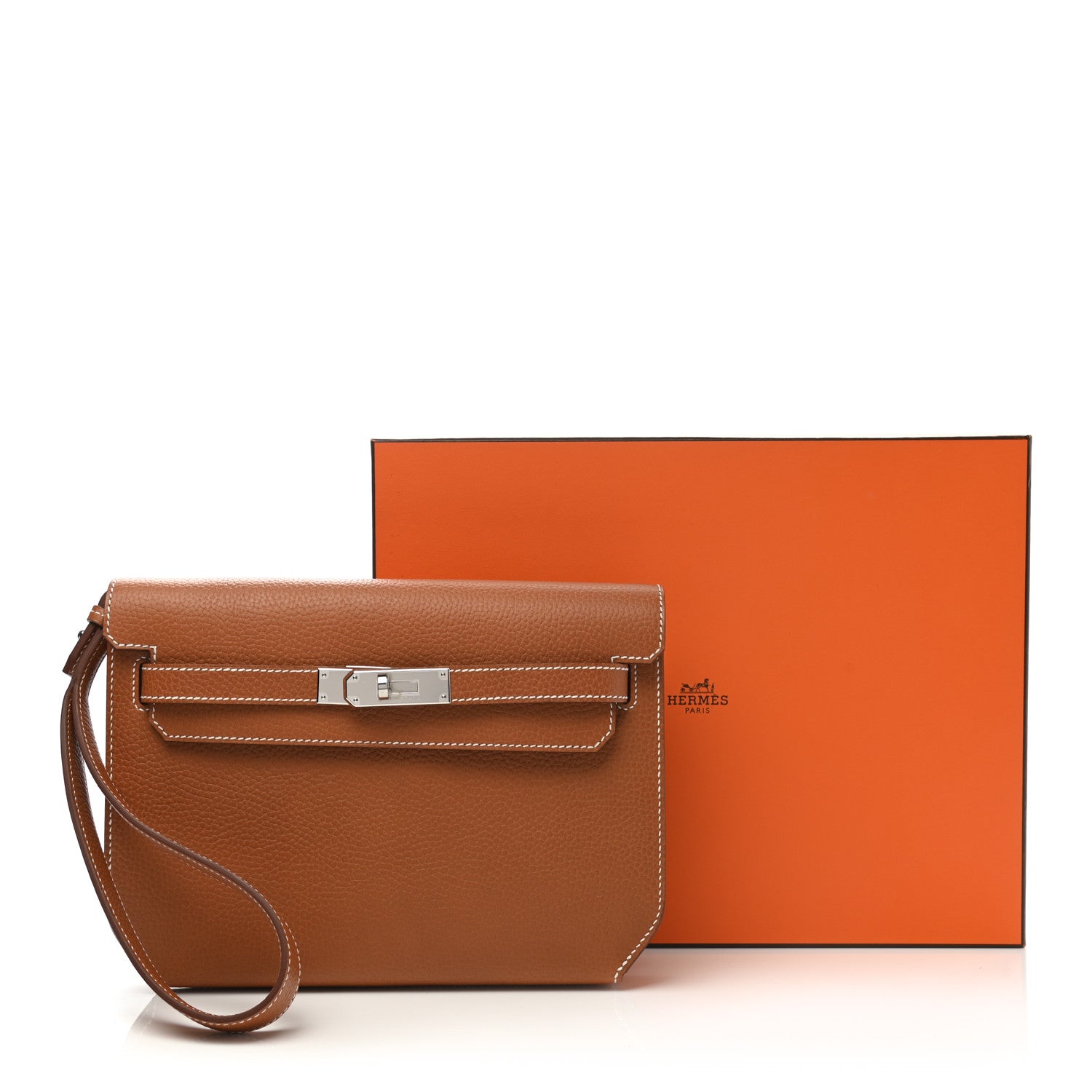Hermes Taurillon Maurice Kelly Depeches 25 Gold 8 of 8