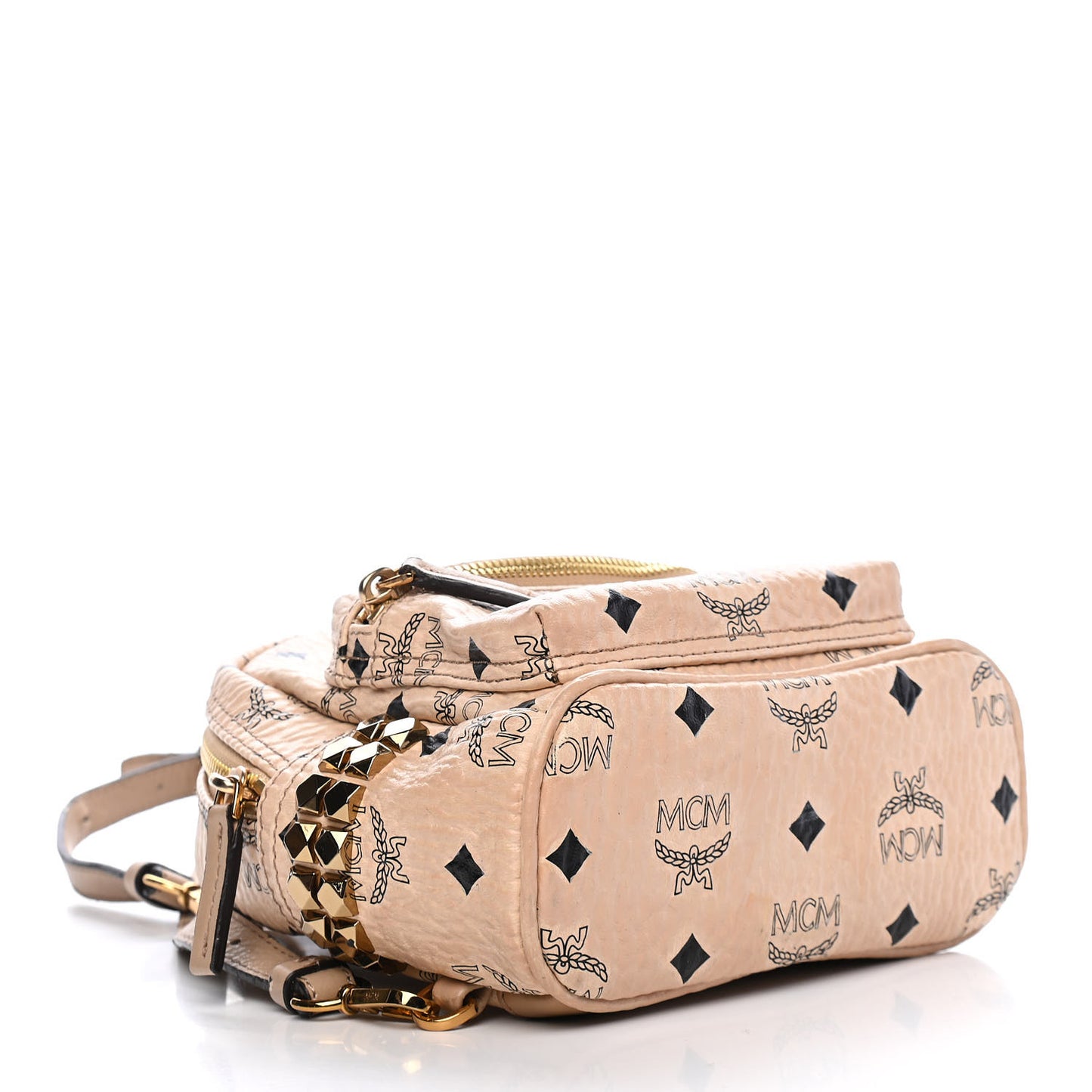Visetos Side Stud X-Mini Stark Backpack Beige