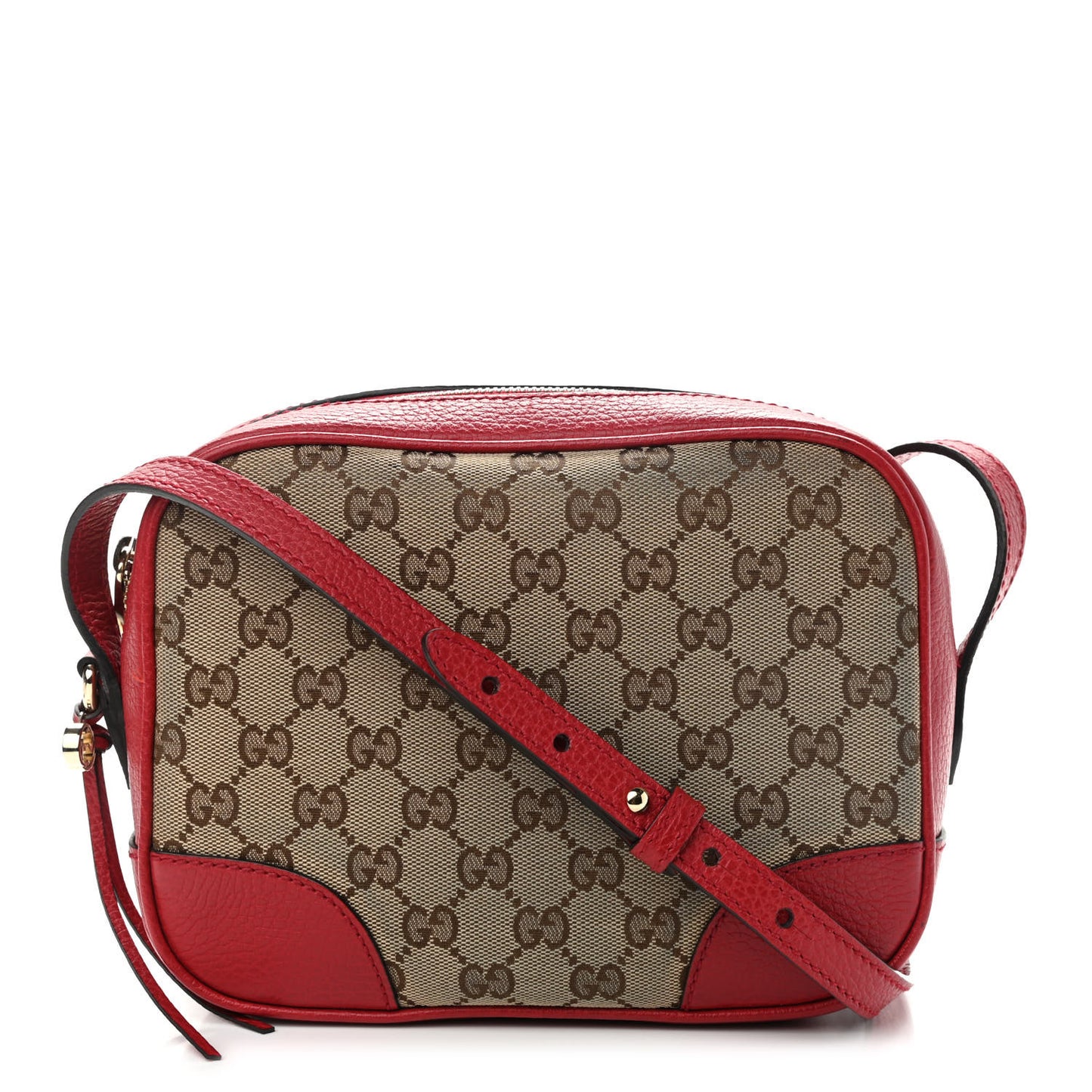 Monogram Mini Bree Messenger Bag Red