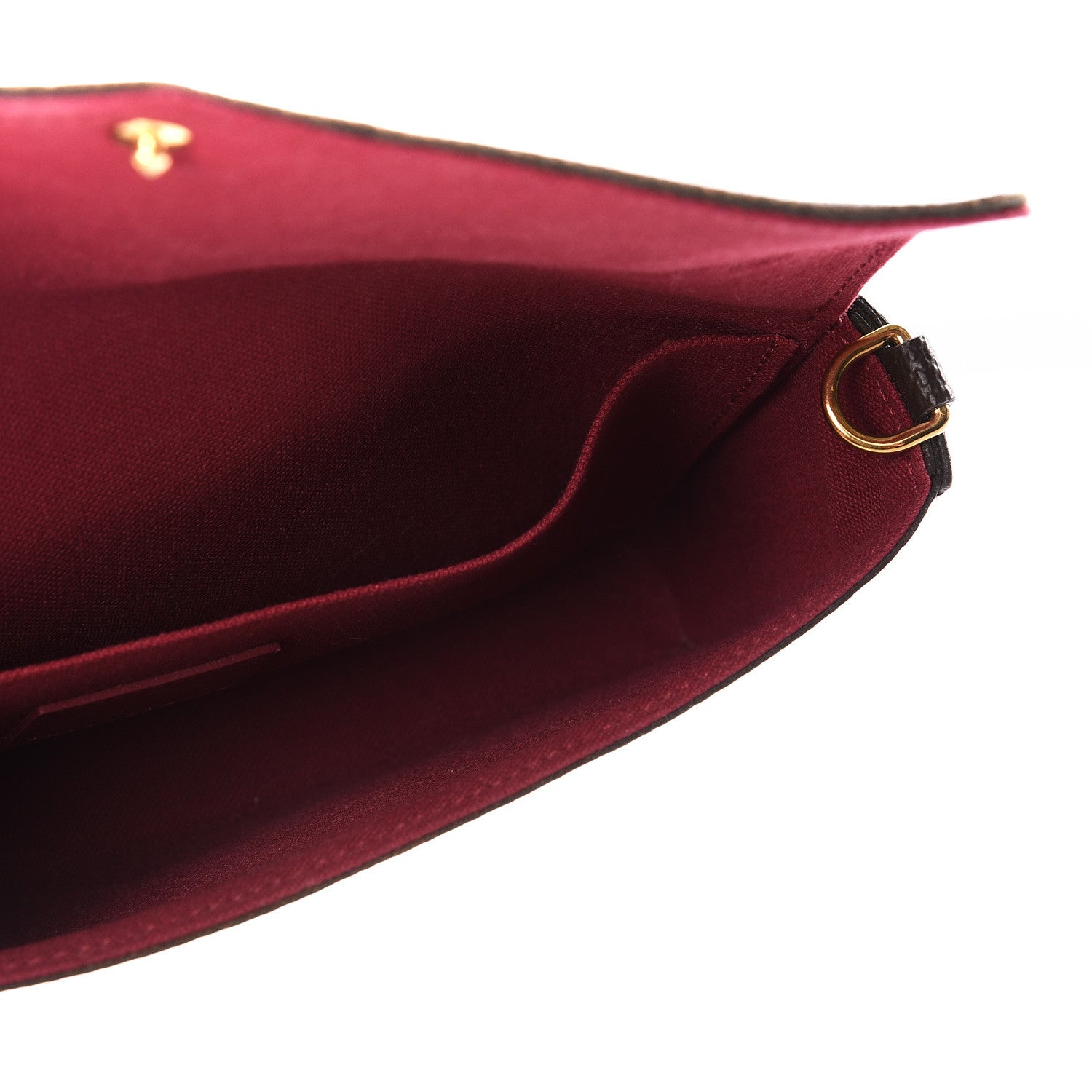 Louis Vuitton Monogram Pochette Felicie Chain Wallet Fuchsia 4 of 10