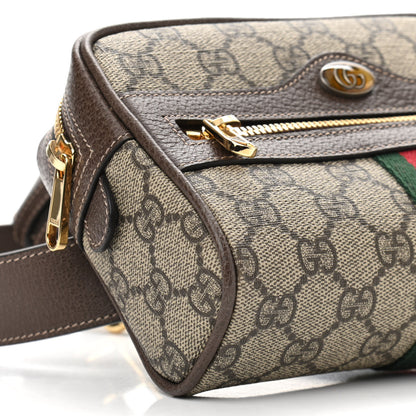 Gucci GG Supreme Monogram Web Small Ophidia Belt Bag 85 34 Dark Brown 10 of 11