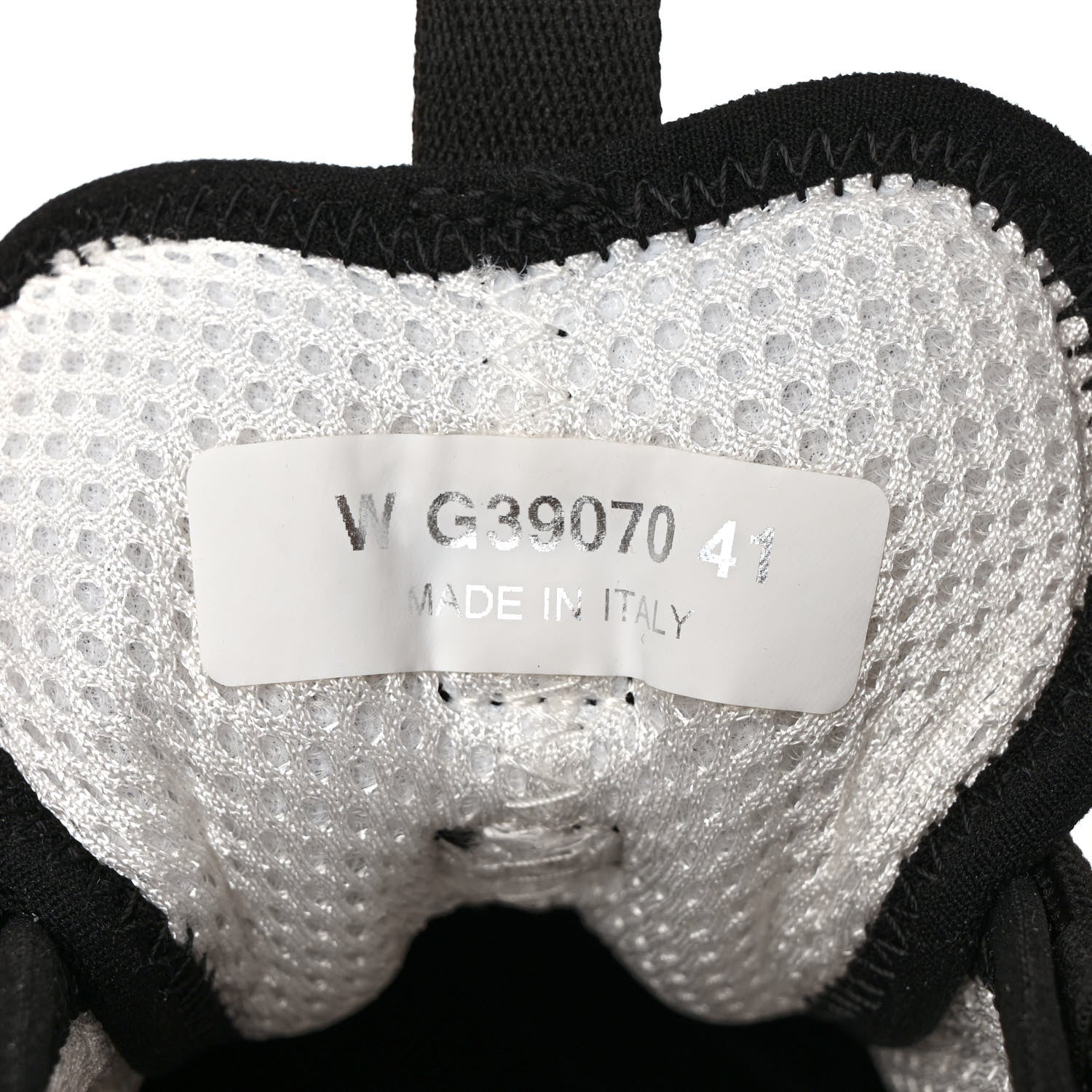 Chanel Velvet Calfskin Mixed Fibers CC Sneakers 41 Ivory Black 9 of 9