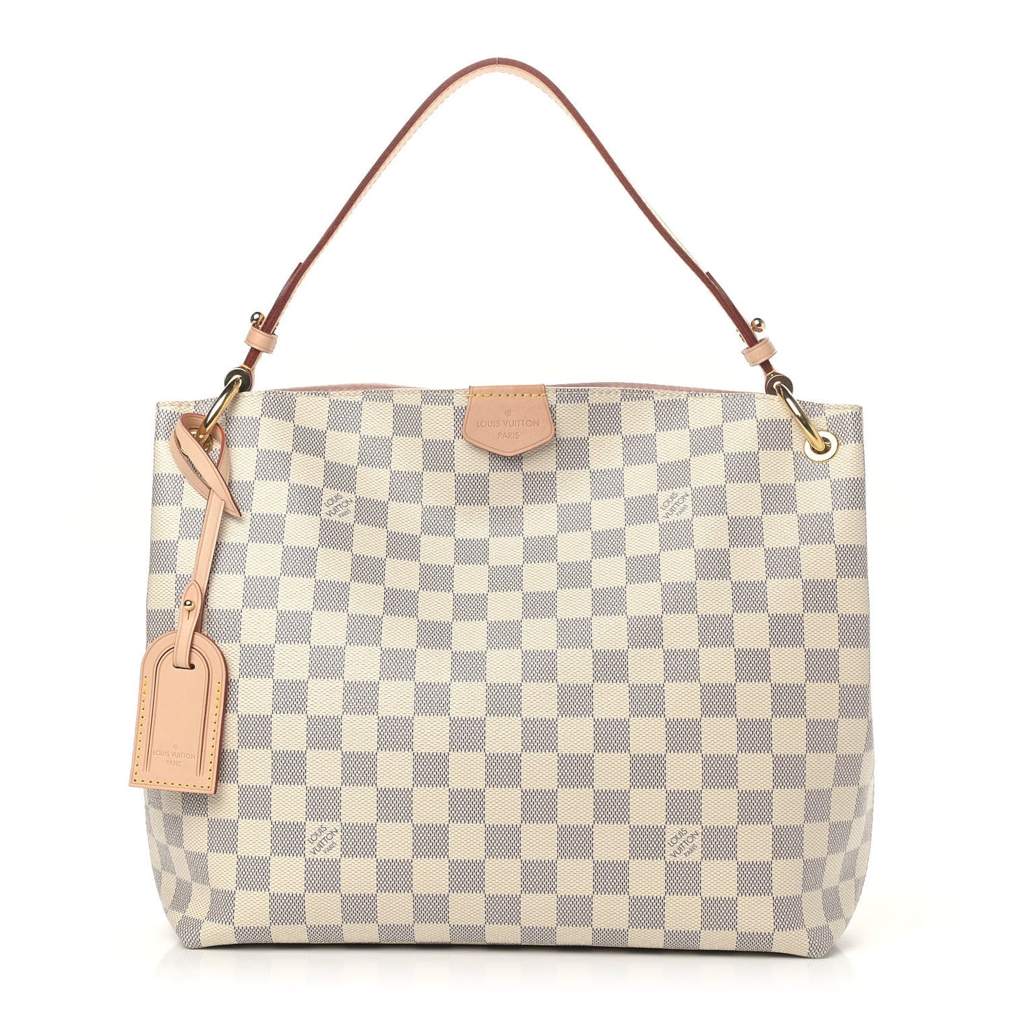 Damier Azur Graceful PM Rose Ballerine