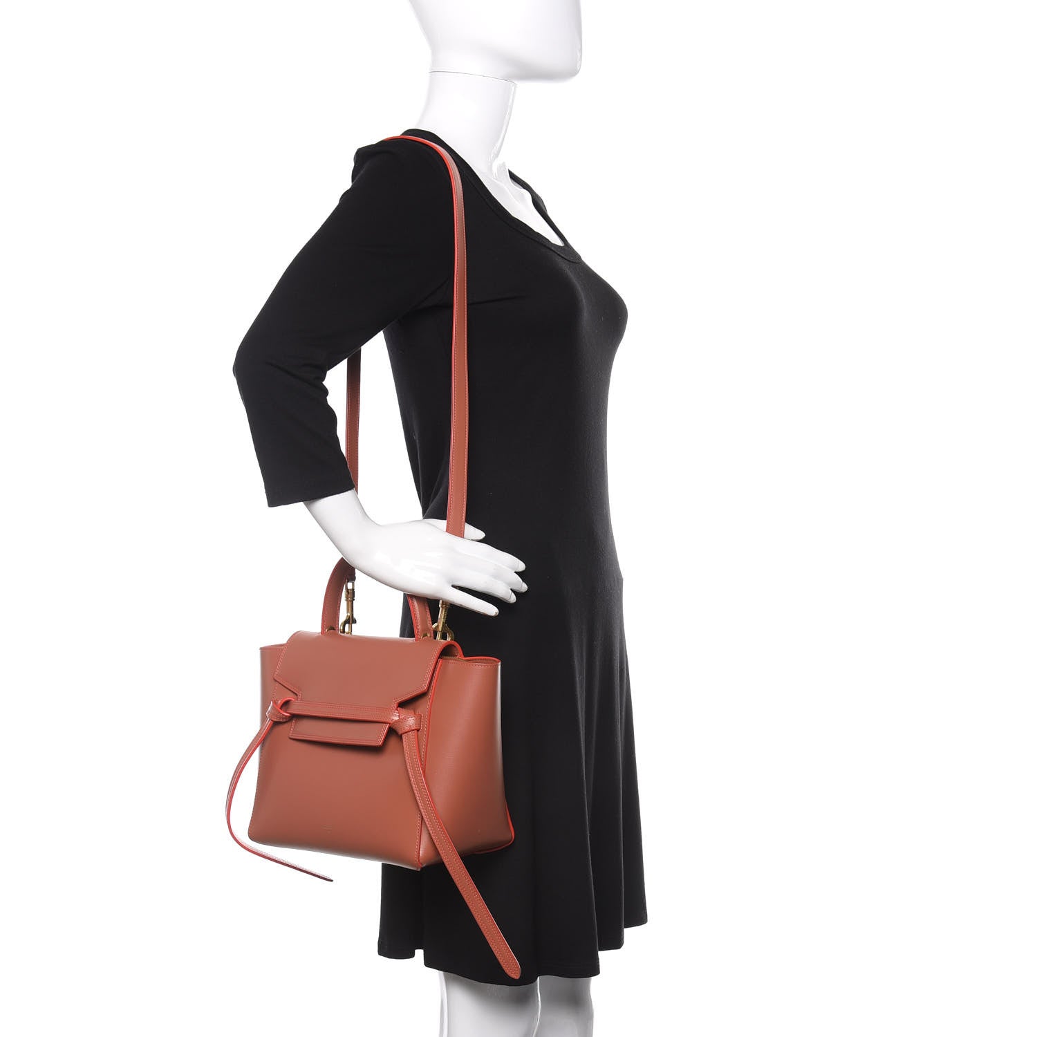 Celine Smooth Calfskin Mini Belt Bag Terracotta 2 of 13