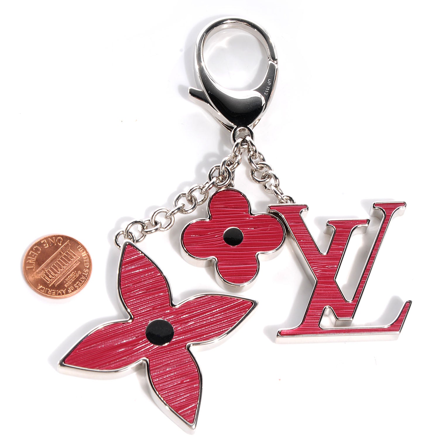 Louis Vuitton Fleur d'Epi Bag Charm Fuchsia 2 of 4