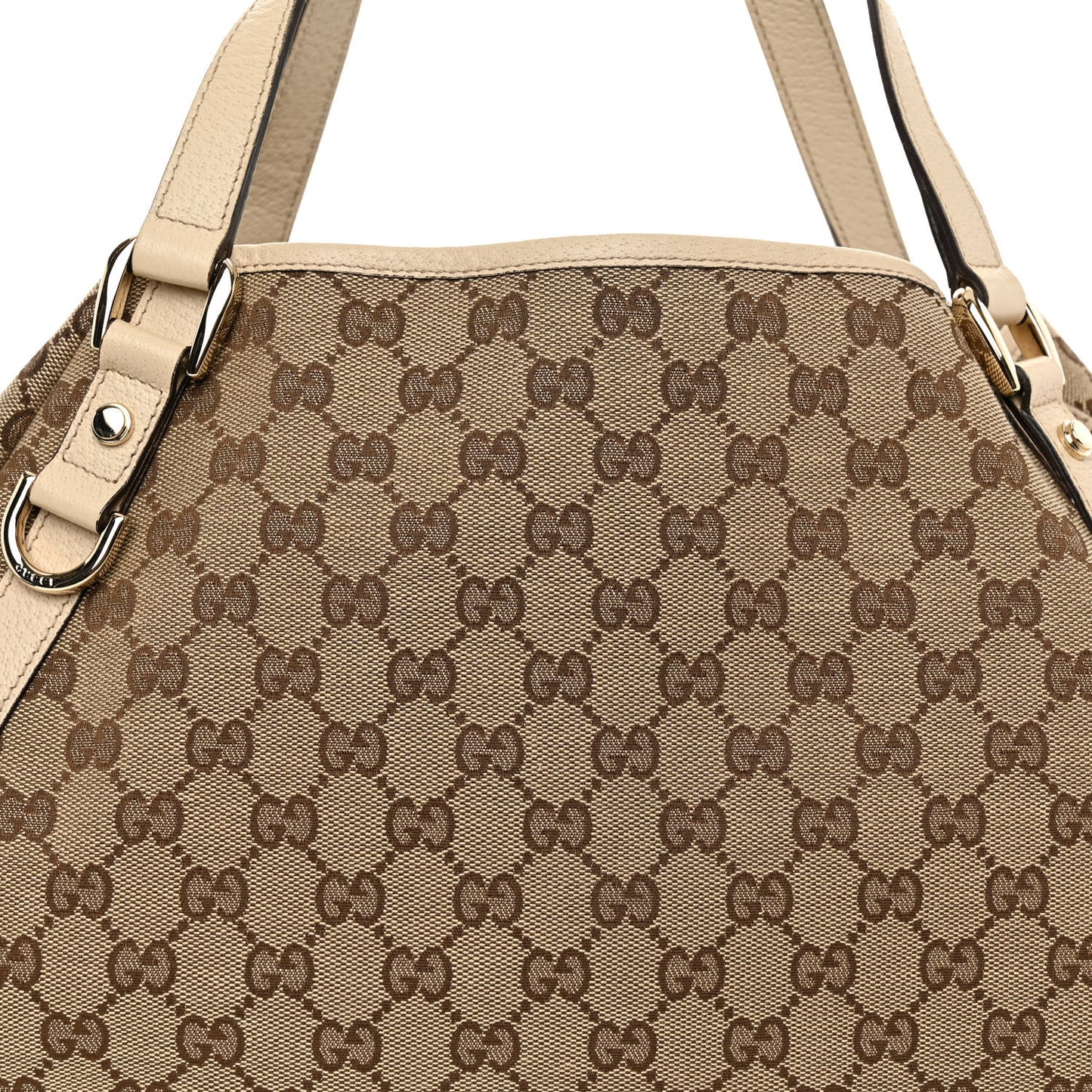 Monogram Abbey Medium Shoulder Bag Beige