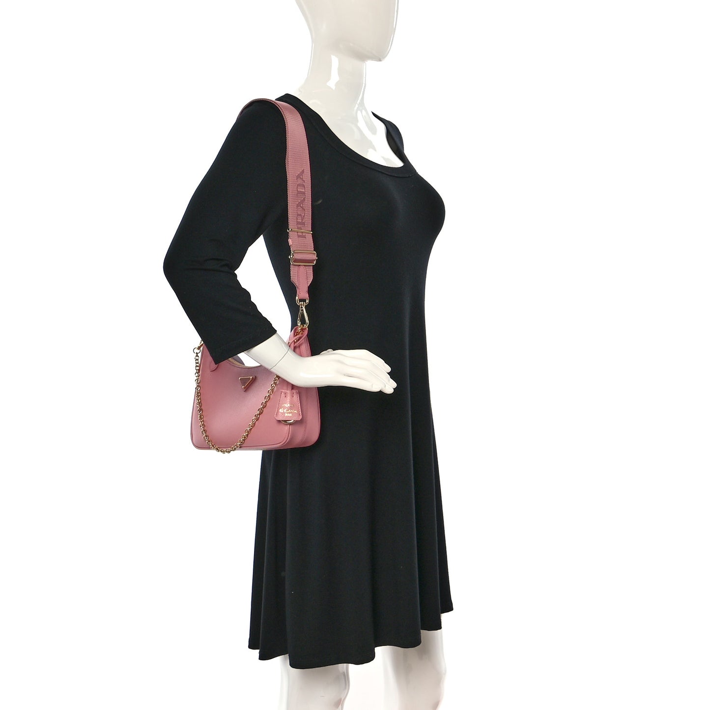 Saffiano Lux Re-Edition 2005 Shoulder Bag Petalo