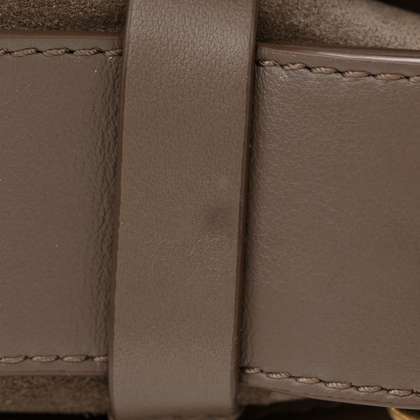 Calfskin Suede Small Tess Day Bag Motty Grey