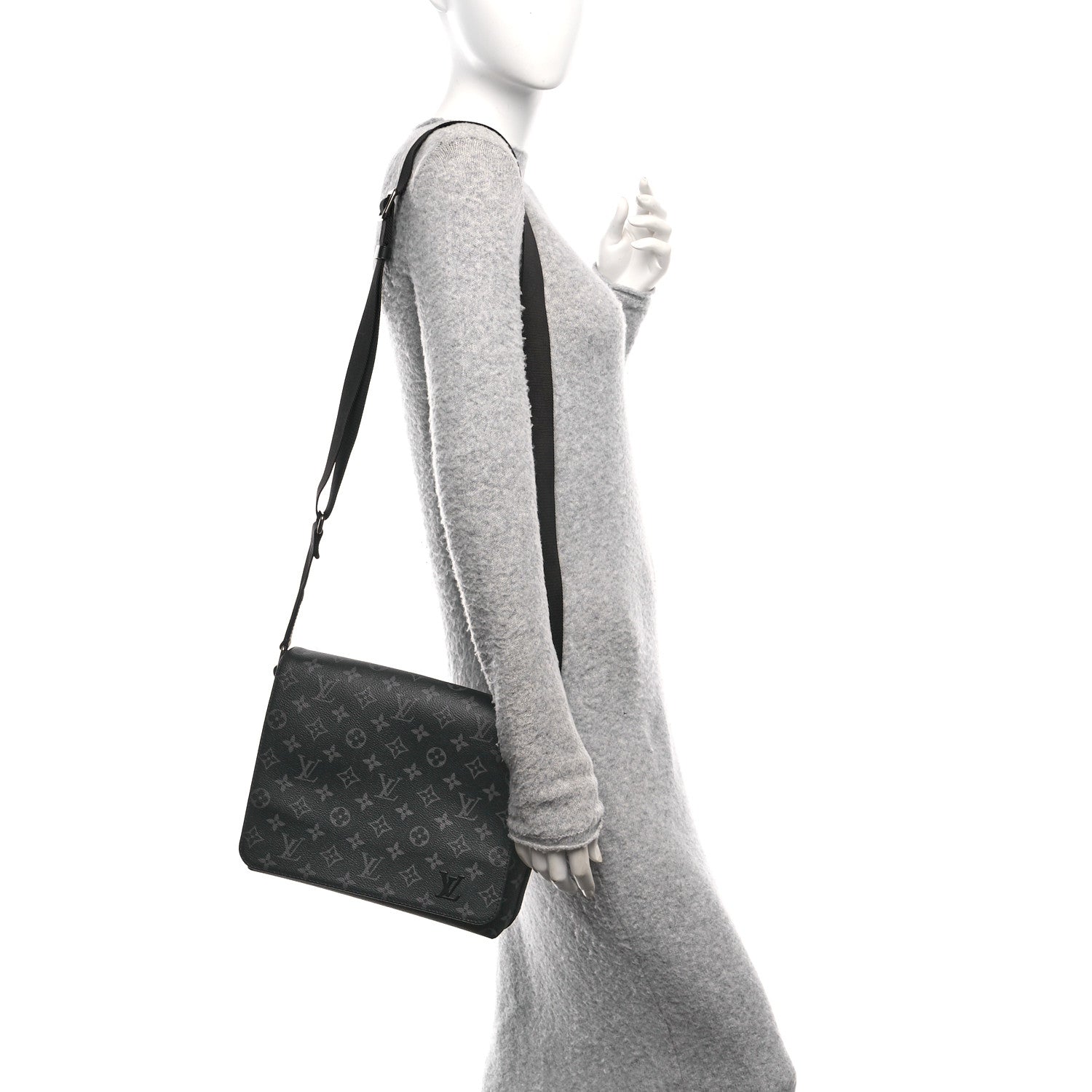 Louis Vuitton Monogram Eclipse District PM Black 2 of 9