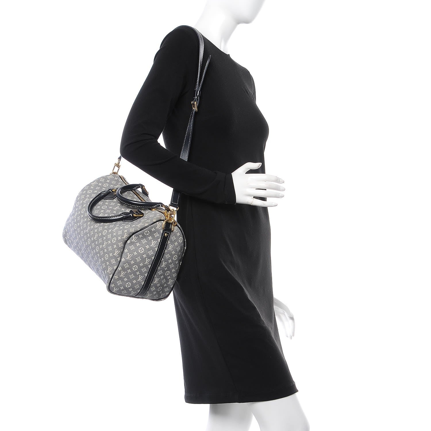 Louis Vuitton Monogram Idylle Speedy Bandouliere 30 Encre 3 of 8