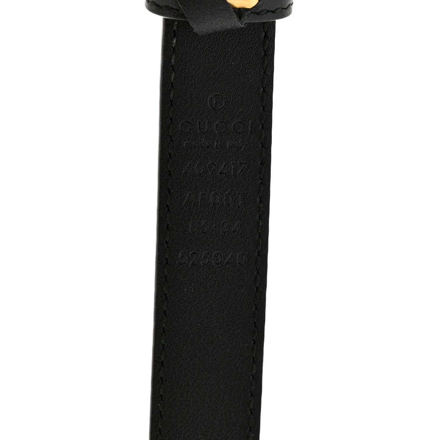 Calfskin Double G 85 34 Belt Black