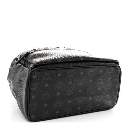 MCM Visetos Studded Medium Dual Stark Backpack Black 4 of 13